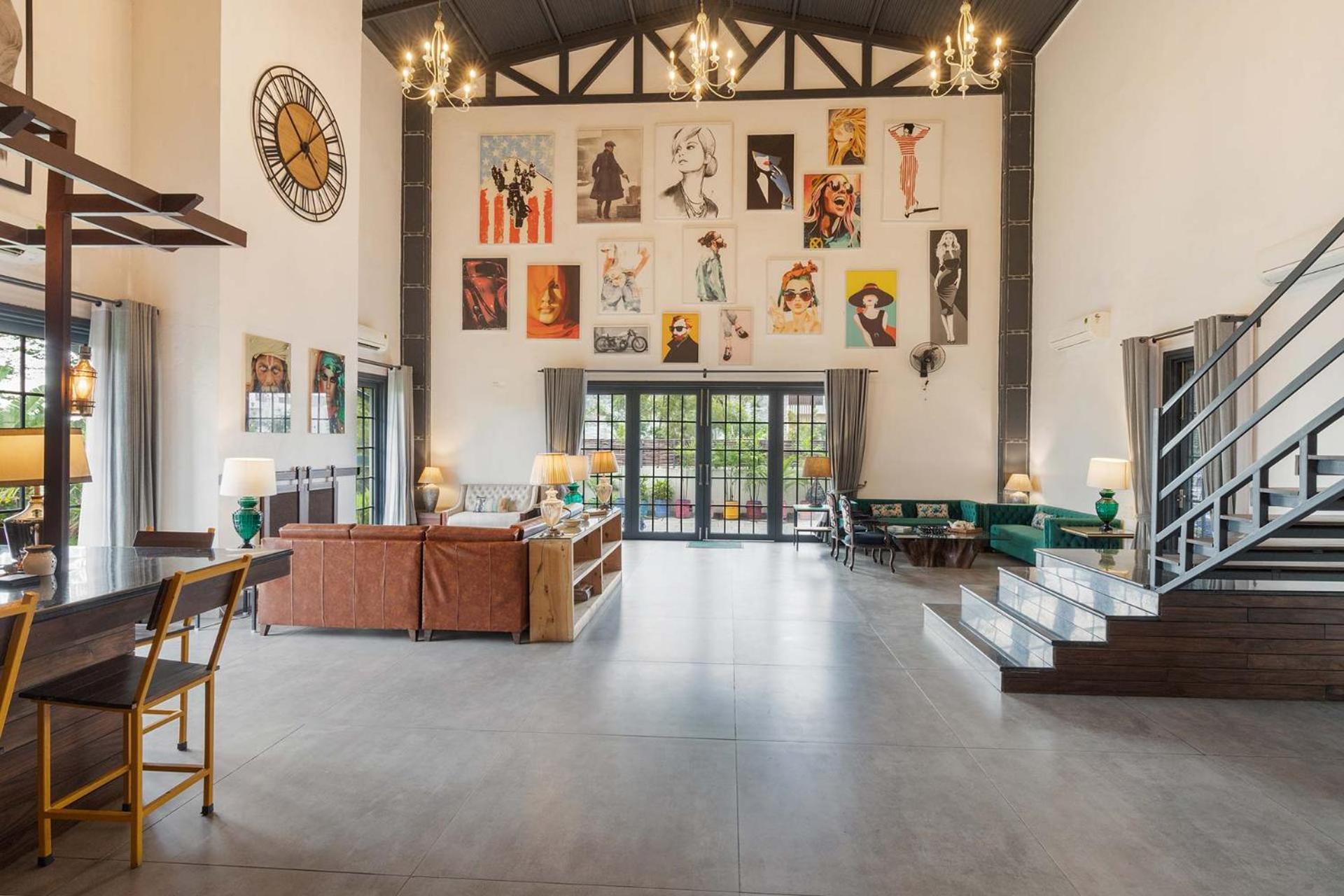 Stayvista'S The Barn House - Farm-View Villa With With Bonfire, Indoor Pool & Bar Chandīgarh المظهر الخارجي الصورة